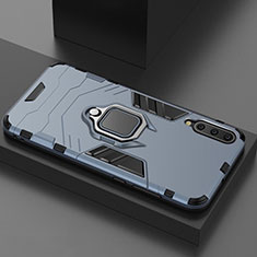 Silikon Hülle Handyhülle und Kunststoff Schutzhülle Tasche mit Magnetisch Ständer für Xiaomi Mi 9 Blau