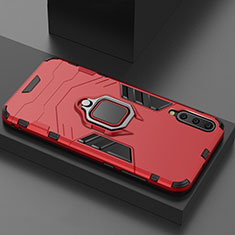 Silikon Hülle Handyhülle und Kunststoff Schutzhülle Tasche mit Magnetisch Ständer für Xiaomi Mi 9 Rot