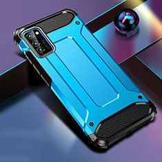 Silikon Hülle Handyhülle und Kunststoff Schutzhülle Tasche R01 für Huawei Honor V30 Pro 5G Hellblau