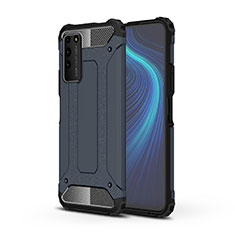 Silikon Hülle Handyhülle und Kunststoff Schutzhülle Tasche R01 für Huawei Honor X10 5G Blau