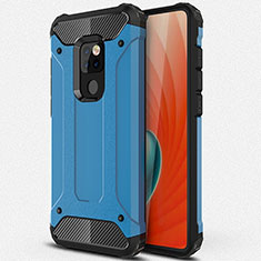Silikon Hülle Handyhülle und Kunststoff Schutzhülle Tasche R01 für Huawei Mate 20 X 5G Hellblau