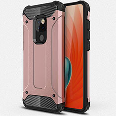 Silikon Hülle Handyhülle und Kunststoff Schutzhülle Tasche R01 für Huawei Mate 20 X 5G Rosegold