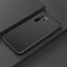 Silikon Hülle Handyhülle und Kunststoff Schutzhülle Tasche R01 für Huawei Nova 7 SE 5G Schwarz