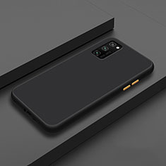 Silikon Hülle Handyhülle und Kunststoff Schutzhülle Tasche R02 für Huawei Honor V30 Pro 5G Schwarz