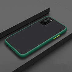 Silikon Hülle Handyhülle und Kunststoff Schutzhülle Tasche R02 für Huawei Honor View 30 5G Grün