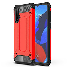 Silikon Hülle Handyhülle und Kunststoff Schutzhülle Tasche R02 für Huawei Nova 5 Pro Rot