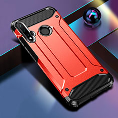 Silikon Hülle Handyhülle und Kunststoff Schutzhülle Tasche R02 für Huawei P20 Lite (2019) Rot