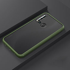 Silikon Hülle Handyhülle und Kunststoff Schutzhülle Tasche R03 für Huawei Nova 5i Grün