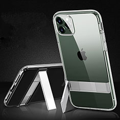 Silikon Hülle Handyhülle und Kunststoff Schutzhülle Tasche S01 für Apple iPhone 11 Pro Klar