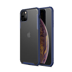 Silikon Hülle Handyhülle und Kunststoff Schutzhülle Tasche T01 für Apple iPhone 11 Pro Blau