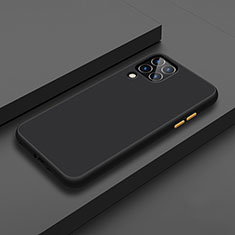 Silikon Hülle Handyhülle und Kunststoff Schutzhülle Tasche U01 für Huawei P40 Lite Schwarz