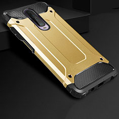 Silikon Hülle Handyhülle und Kunststoff Schutzhülle Tasche U01 für Xiaomi Poco X2 Gold