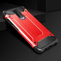Silikon Hülle Handyhülle und Kunststoff Schutzhülle Tasche U01 für Xiaomi Redmi K30 4G Rot