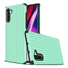Silikon Hülle Handyhülle und Kunststoff Schutzhülle Tasche U02 für Samsung Galaxy Note 10 Grün