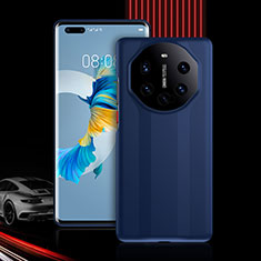 Silikon Hülle Handyhülle und Kunststoff Schutzhülle Tasche Vorder und Rückseite 360 Grad Ganzkörper R01 für Huawei Mate 40 Pro Blau
