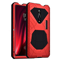 Silikon Hülle Handyhülle und Kunststoff Schutzhülle Tasche Vorder und Rückseite 360 Grad Ganzkörper R01 für Xiaomi Redmi K20 Pro Rot