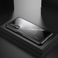 Silikon Hülle Handyhülle und Kunststoff Schutzhülle Tasche Z01 für Huawei Nova 6 5G Schwarz