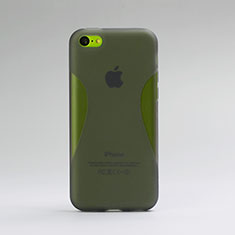 Silikon Hülle Handyhülle X-Line Transparent Schutzhülle Matt für Apple iPhone 5C Grau