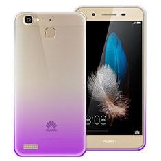 Silikon Hülle Ultra Dünn Schutzhülle Durchsichtig Farbverlauf für Huawei G8 Mini Violett