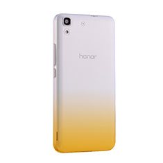 Silikon Hülle Ultra Dünn Schutzhülle Durchsichtig Farbverlauf für Huawei Honor 4A Gelb