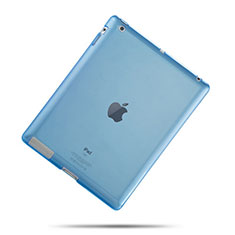 Silikon Hülle Ultra Dünn Schutzhülle Durchsichtig Transparent für Apple iPad 3 Hellblau