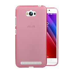 Silikon Hülle Ultra Dünn Schutzhülle Durchsichtig Transparent für Asus Zenfone Max ZC550KL Rosa