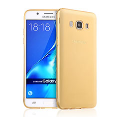 Silikon Hülle Ultra Dünn Schutzhülle Durchsichtig Transparent für Samsung Galaxy J5 (2016) J510FN J5108 Gold