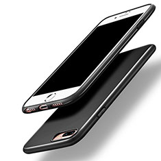Silikon Schutzhülle Gummi Tasche für Apple iPhone 7 Plus Schwarz