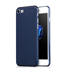 Silikon Schutzhülle Gummi Tasche Köper für Apple iPhone 8 Blau