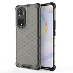 Silikon Schutzhülle Rahmen Tasche Hülle Durchsichtig Transparent 360 Grad Ganzkörper AM1 für Huawei Nova 9 Pro Schwarz