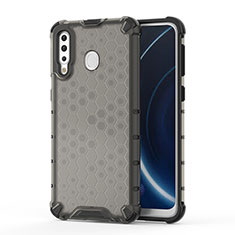 Silikon Schutzhülle Rahmen Tasche Hülle Durchsichtig Transparent 360 Grad Ganzkörper AM1 für Samsung Galaxy M30 Schwarz