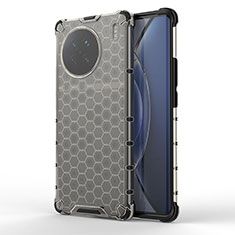 Silikon Schutzhülle Rahmen Tasche Hülle Durchsichtig Transparent 360 Grad Ganzkörper AM1 für Vivo X90 5G Schwarz