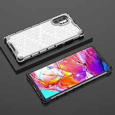 Silikon Schutzhülle Rahmen Tasche Hülle Durchsichtig Transparent 360 Grad Ganzkörper AM2 für Samsung Galaxy Note 10 Plus 5G Weiß