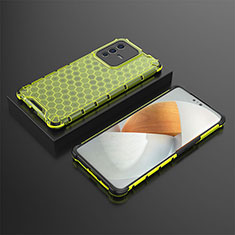 Silikon Schutzhülle Rahmen Tasche Hülle Durchsichtig Transparent 360 Grad Ganzkörper AM2 für Vivo V23 Pro 5G Grün