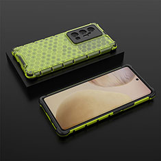 Silikon Schutzhülle Rahmen Tasche Hülle Durchsichtig Transparent 360 Grad Ganzkörper AM2 für Vivo X70 Pro+ Plus 5G Grün