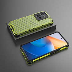Silikon Schutzhülle Rahmen Tasche Hülle Durchsichtig Transparent 360 Grad Ganzkörper AM2 für Vivo X80 Lite 5G Grün