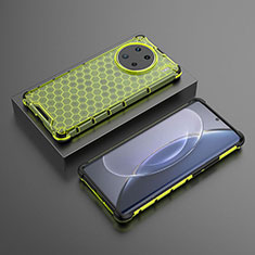 Silikon Schutzhülle Rahmen Tasche Hülle Durchsichtig Transparent 360 Grad Ganzkörper AM2 für Vivo X90 Pro 5G Grün