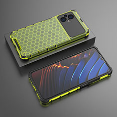 Silikon Schutzhülle Rahmen Tasche Hülle Durchsichtig Transparent 360 Grad Ganzkörper AM2 für Xiaomi Poco M5 4G Grün