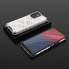 Silikon Schutzhülle Rahmen Tasche Hülle Durchsichtig Transparent 360 Grad Ganzkörper AM2 für Xiaomi Poco X3 GT 5G Weiß