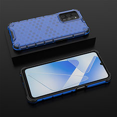 Silikon Schutzhülle Rahmen Tasche Hülle Durchsichtig Transparent 360 Grad Ganzkörper AM3 für Oppo A56 5G Blau
