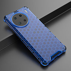 Silikon Schutzhülle Rahmen Tasche Hülle Durchsichtig Transparent 360 Grad Ganzkörper AM3 für Vivo X90 Pro 5G Blau