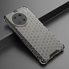 Silikon Schutzhülle Rahmen Tasche Hülle Durchsichtig Transparent 360 Grad Ganzkörper AM3 für Vivo X90 Pro 5G Schwarz