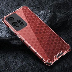 Silikon Schutzhülle Rahmen Tasche Hülle Durchsichtig Transparent 360 Grad Ganzkörper AM3 für Xiaomi Mi 11i 5G (2022) Rot