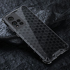 Silikon Schutzhülle Rahmen Tasche Hülle Durchsichtig Transparent 360 Grad Ganzkörper AM3 für Xiaomi Mi 11i 5G (2022) Schwarz