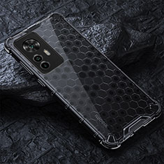 Silikon Schutzhülle Rahmen Tasche Hülle Durchsichtig Transparent 360 Grad Ganzkörper AM3 für Xiaomi Mi 12T 5G Schwarz