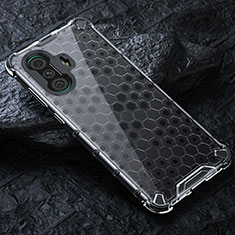Silikon Schutzhülle Rahmen Tasche Hülle Durchsichtig Transparent 360 Grad Ganzkörper AM3 für Xiaomi Poco F3 GT 5G Weiß