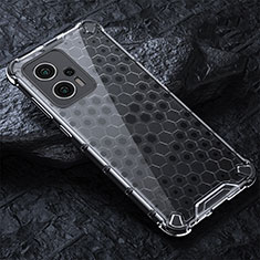 Silikon Schutzhülle Rahmen Tasche Hülle Durchsichtig Transparent 360 Grad Ganzkörper AM3 für Xiaomi Poco X4 GT 5G Weiß