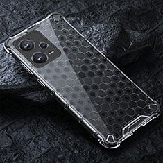 Silikon Schutzhülle Rahmen Tasche Hülle Durchsichtig Transparent 360 Grad Ganzkörper AM3 für Xiaomi Redmi Note 12 Explorer Weiß
