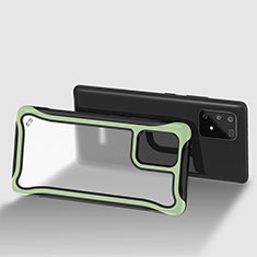 Silikon Schutzhülle Rahmen Tasche Hülle Durchsichtig Transparent 360 Grad Ganzkörper für Samsung Galaxy M80S Minzgrün