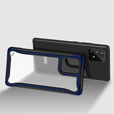 Silikon Schutzhülle Rahmen Tasche Hülle Durchsichtig Transparent 360 Grad Ganzkörper für Samsung Galaxy S10 Lite Blau